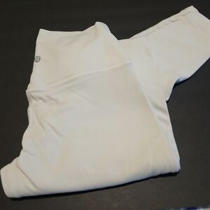 lululemon Align High Rise 28" White Sz 6 Womens